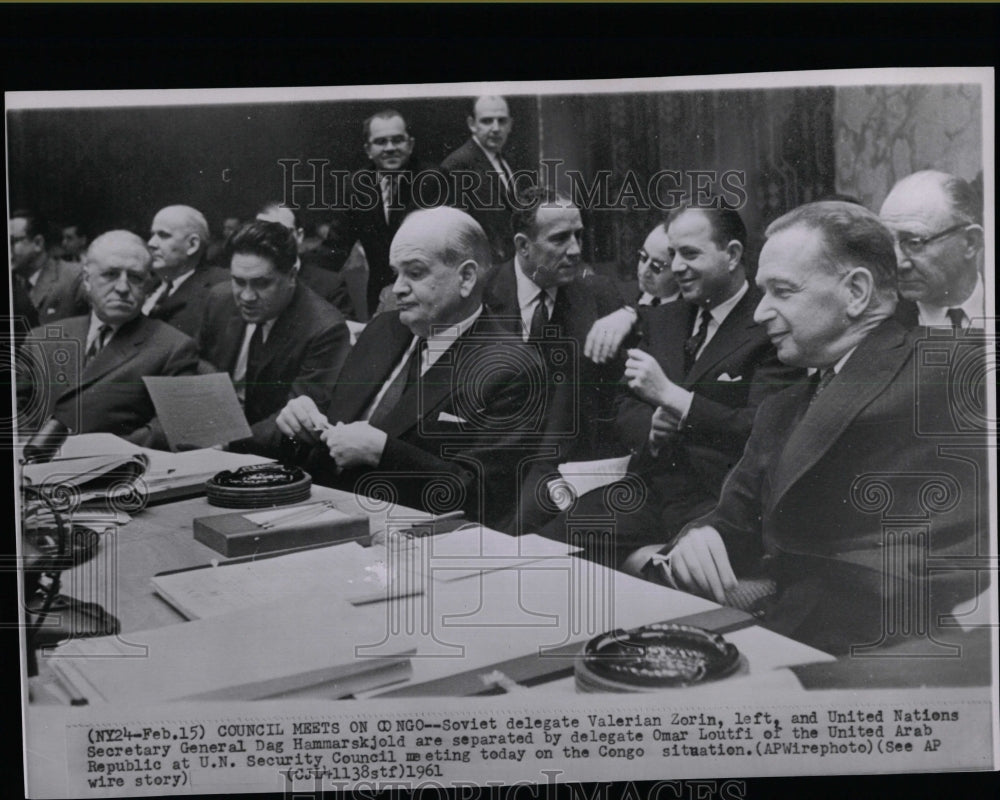 1961 Press Photo UN Security Council Meeting - RRW07239 - Historic Images