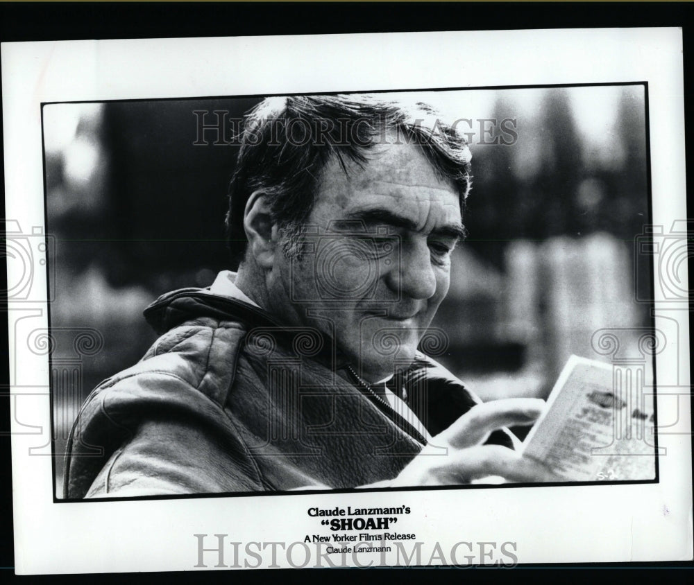 1986 Press Photo Claude Lanzmann Shoah Director - RRW07255 - Historic Images