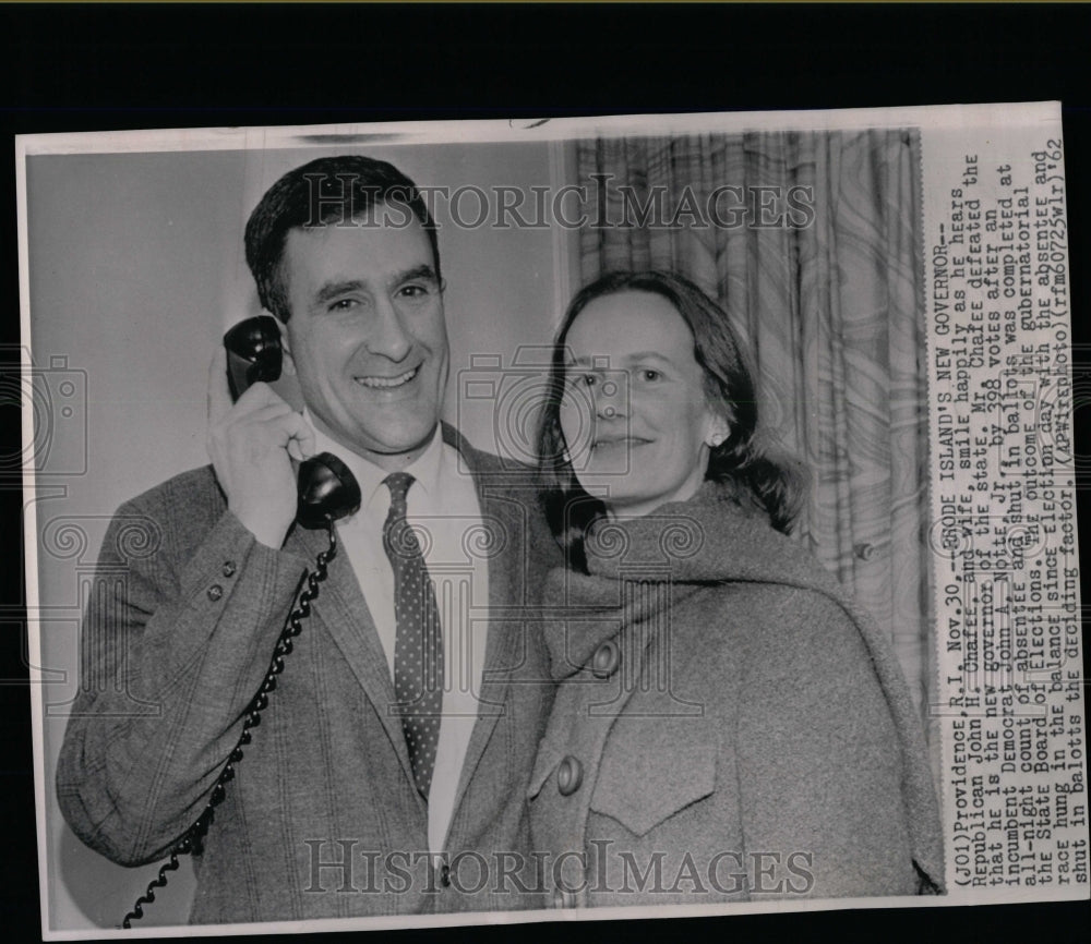 1962 Press Photo Rhode Island&#39;s New Governor - RRW07293 - Historic Images