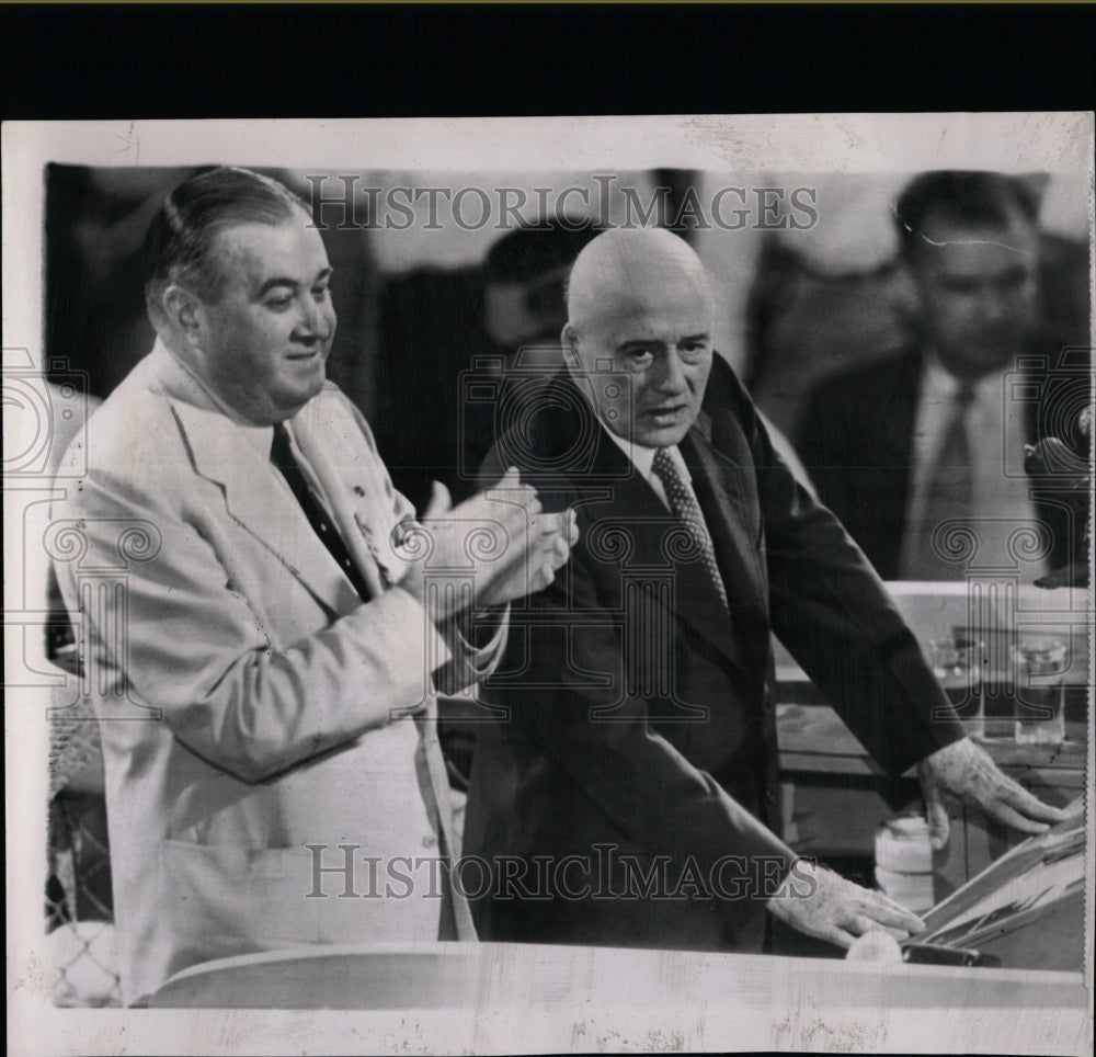 1952 Press Photo Gov Paul Dever Sam Rayburn - RRW07345 - Historic Images