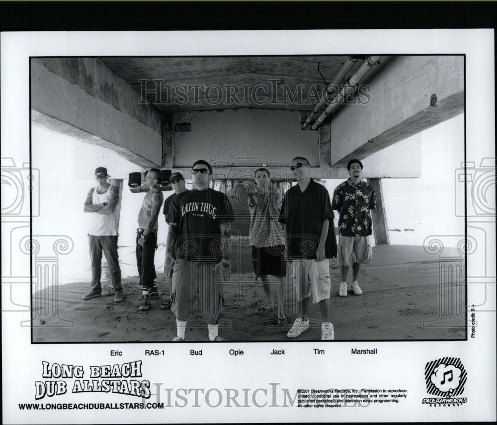 2001 Press Photo Long Beach Dub Allstars Reggae Band - RRW07431 - Historic Images