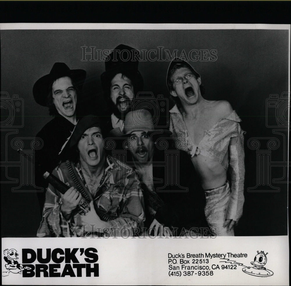 1981 Press Photo Comedian&#39;s Duck&#39;s Breath - RRW07487 - Historic Images