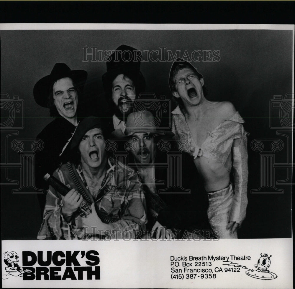 1981 Press Photo Comedian's Duck's Breath - RRW07487 - Historic Images