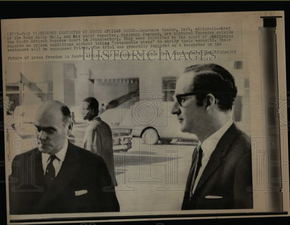 1969 Press Photo Laurence Ganfar, Rand Daily Mail - RRW07561 - Historic Images