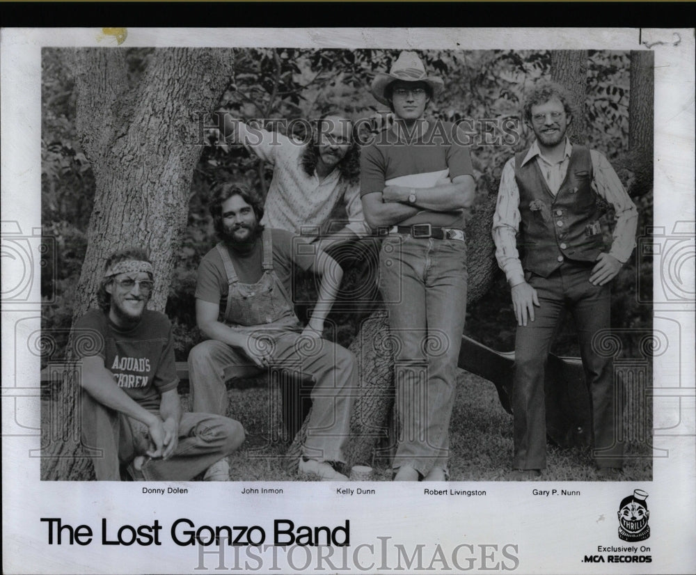 1976 Press Photo The Lost Gonzo Band Promotional Shot - RRW07615 - Historic Images