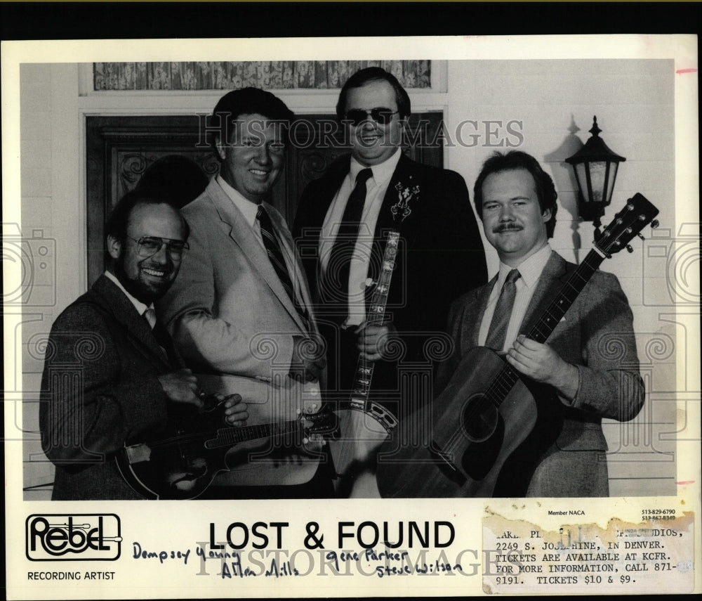 1986 Press Photo Lost &amp; Found band - RRW07617 - Historic Images