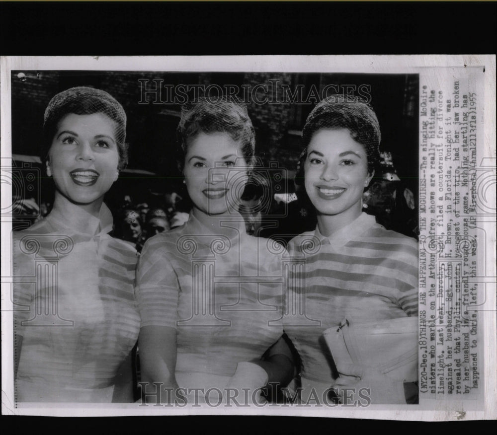 1955 Press Photo McGuire Sisters - RRW07655 - Historic Images