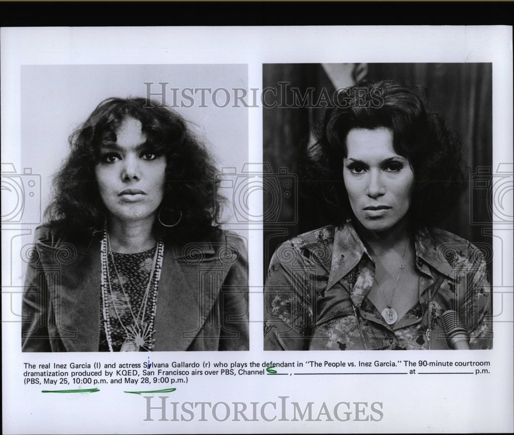 1977 Press Photo Inez Garcia Sylvana Gallardo - RRW07663 - Historic Images