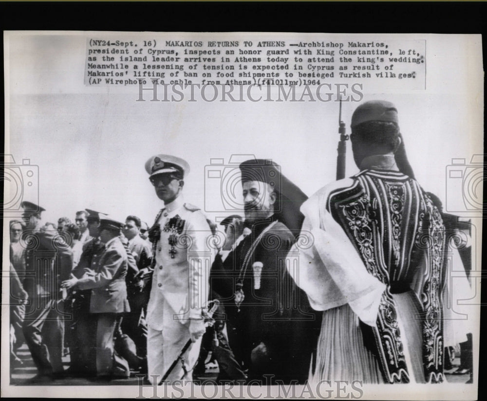 1964 Press Photo Archbiship Makarios attends Wedding - RRW07715 - Historic Images