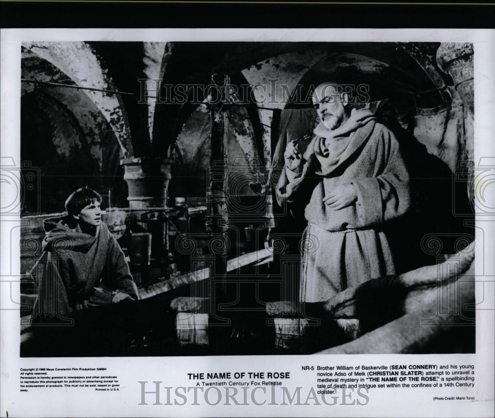 1986 Press Photo "The Name Of The Rose" - RRW07773 - Historic Images