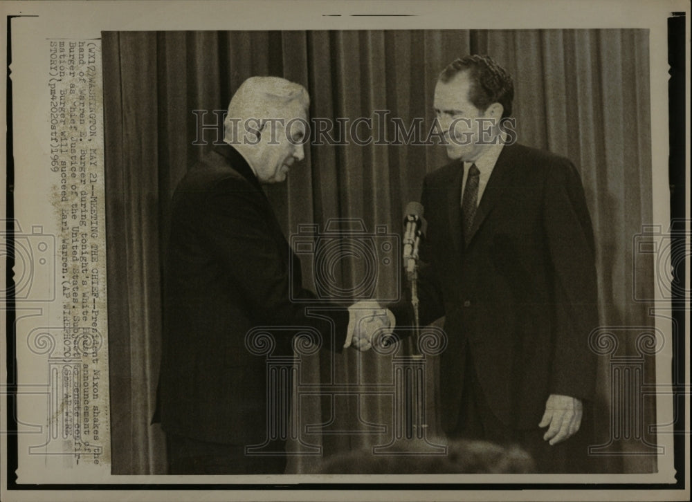 1969 Press Photo President Richard M. Nixon - RRW08007 - Historic Images