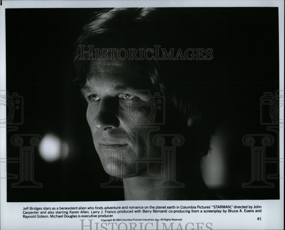 1985 Press Photo Jeff Bridges Starman - RRW08049 - Historic Images