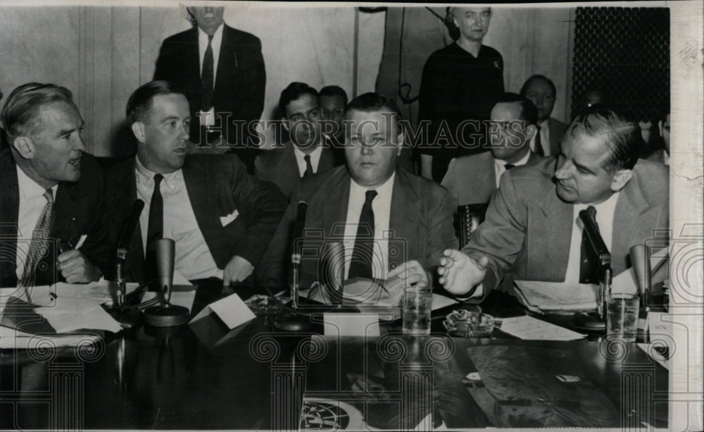 1954 Press Photo Senators Symington McCarthy Hearing - RRW08259 - Historic Images