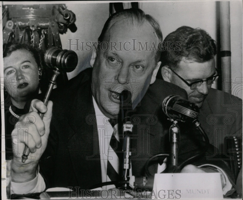 1954 Press Photo Karl Mundt Army McCarthy Investigation - RRW08287 - Historic Images