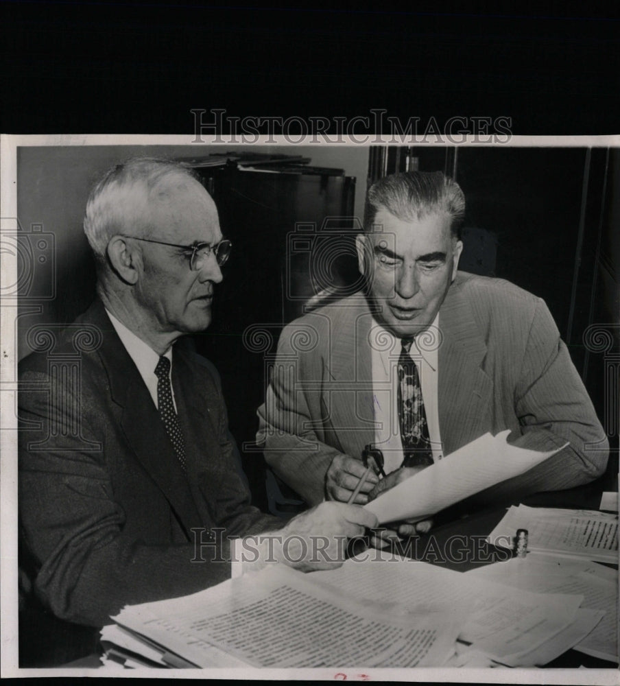 1954 Press Photo Sen. Arthur Watkins Sen. Joe McCarthy - RRW08293 - Historic Images