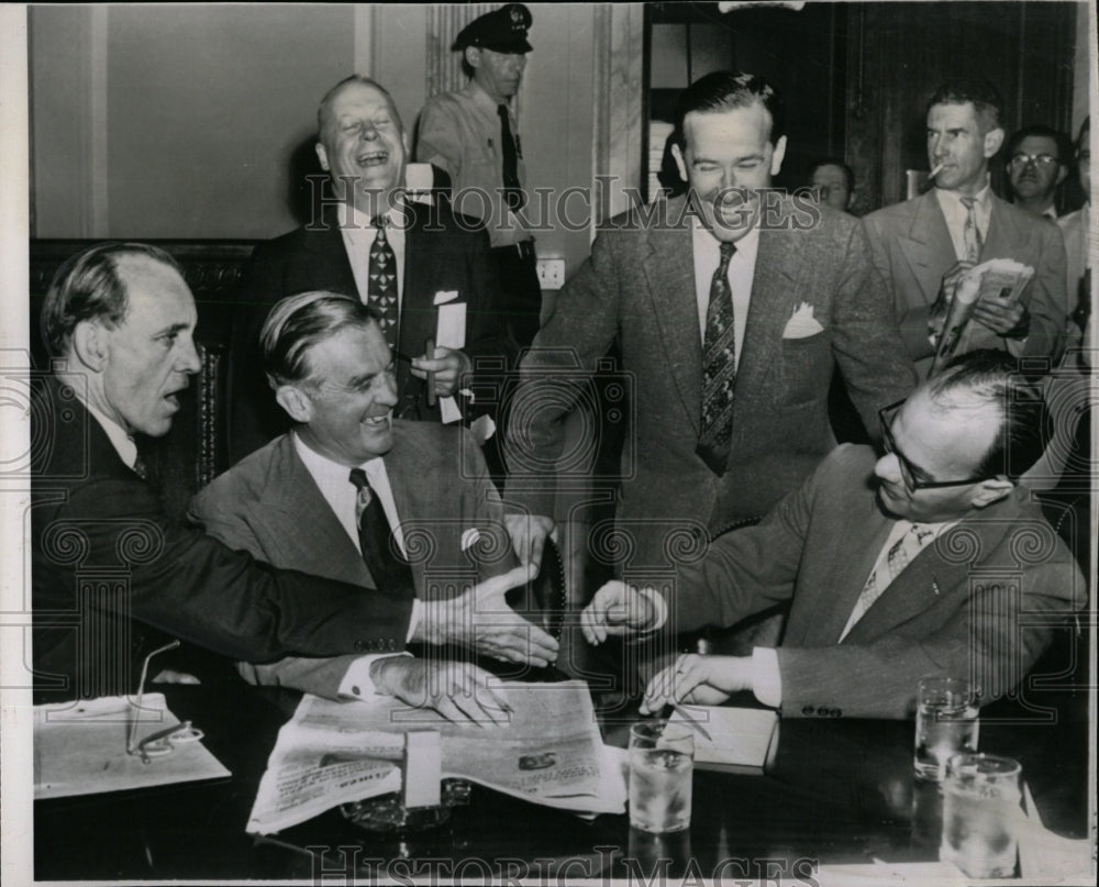 1954 Press Photo Senators McClellan Potter Subcommittee - RRW08297 - Historic Images