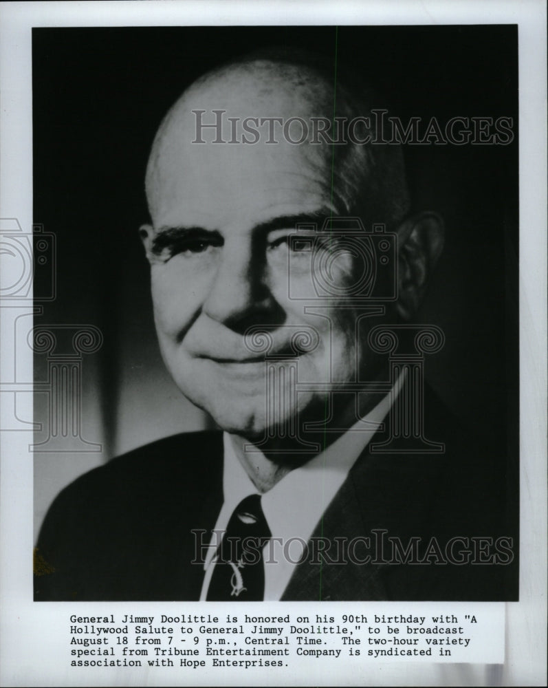 1986 Press Photo General Jimmy Doolittle Special Salute - RRW08513 - Historic Images