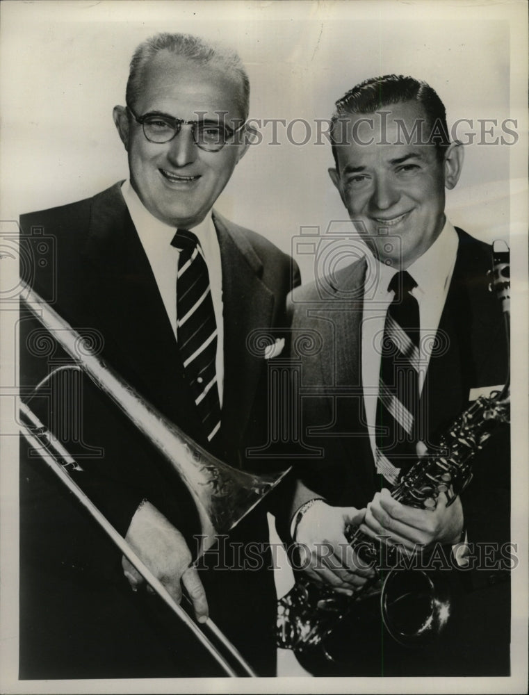 Press Photo Tommy Dorsey Jimmy Dorsey Bandstand - RRW08649 - Historic Images