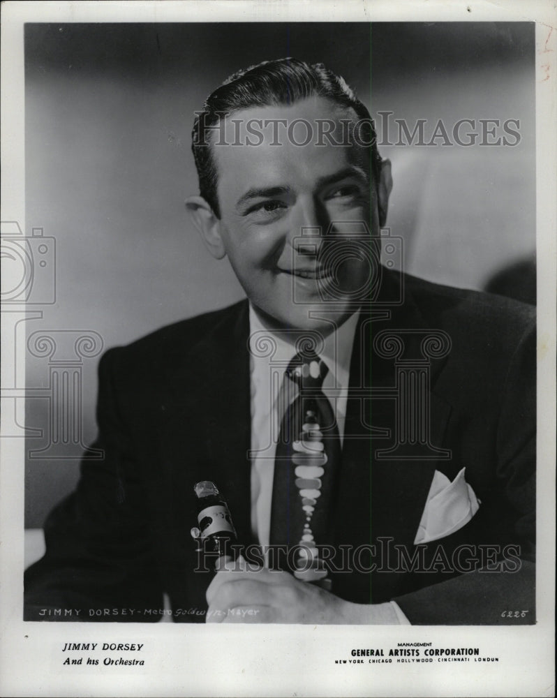 1952 Press Photo Jimmy Dorsey Saxophonist Band leader - RRW08651 - Historic Images