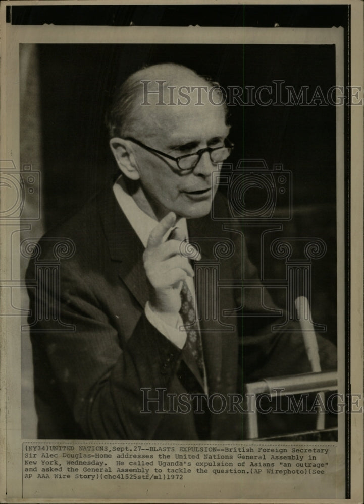 1972 Press Photo British Foreign Secretary Sir Home - RRW08661 - Historic Images