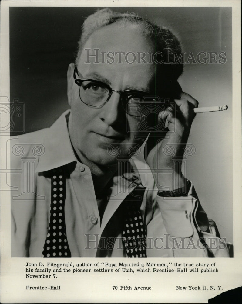 1956 Press Photo Papa Married Author John Fitzgerald - RRW08691 - Historic Images