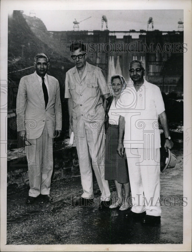 1961 Press Photo Galbraith Bhakra Dam - RRW08763 - Historic Images