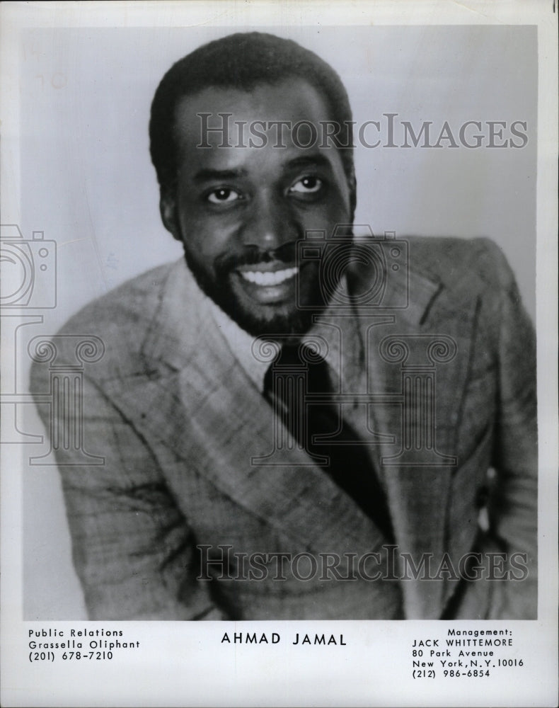 1974 Press Photo Ahmad Jamal, jazz pianist, composer - RRW08907 - Historic Images