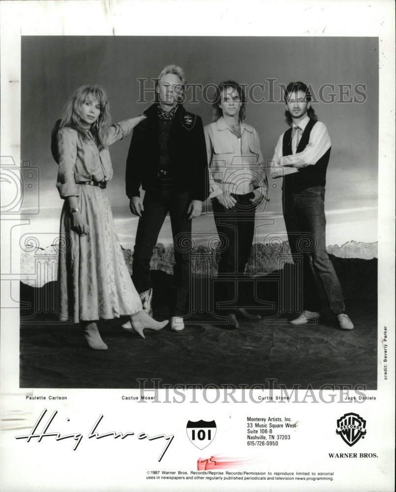 1987 Press Photo Country Music Band Highway 101 - RRW08931 - Historic Images