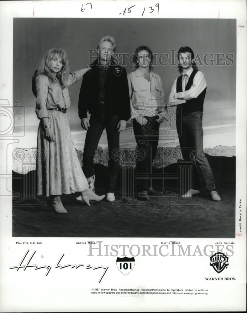 1987 Press Photo Highway 101 (Band) - RRW09019 - Historic Images