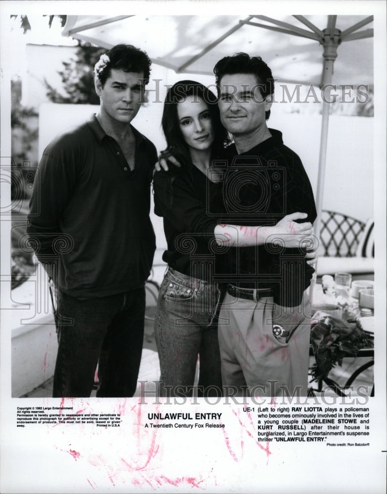 1992 Press Photo Ray, Madeleine and Kurk Unlawful Entry - RRW09117 - Historic Images