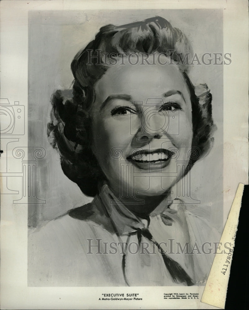 1954 Press Photo June Allyson/Actress/Golden Globe Awd. - RRW09169 - Historic Images
