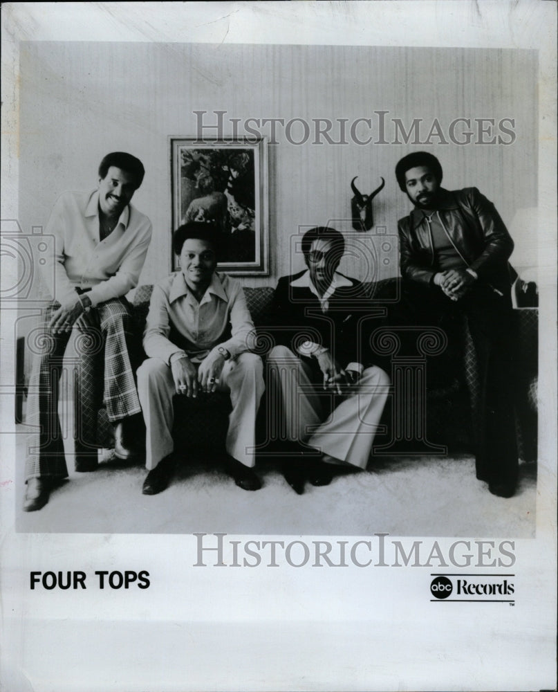 1978 Press Photo Four Tops Vocal Quartet Jazz R&B Soul - RRW09455 - Historic Images