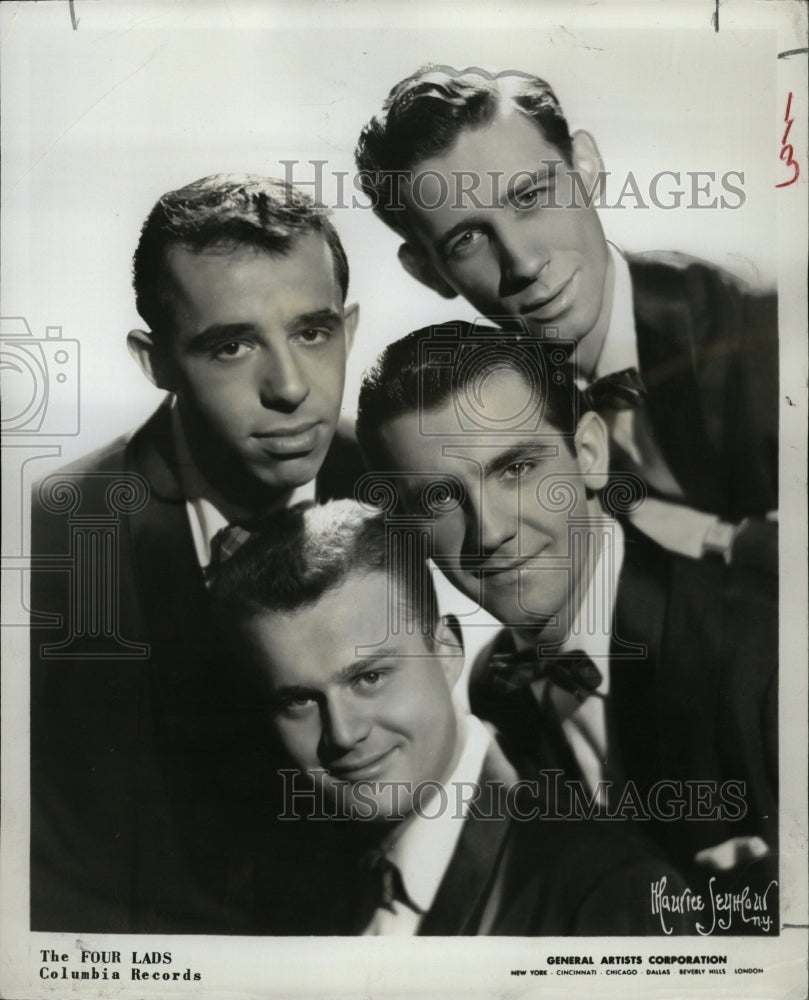 1955 Press Photo The Four Lads - RRW09467 - Historic Images