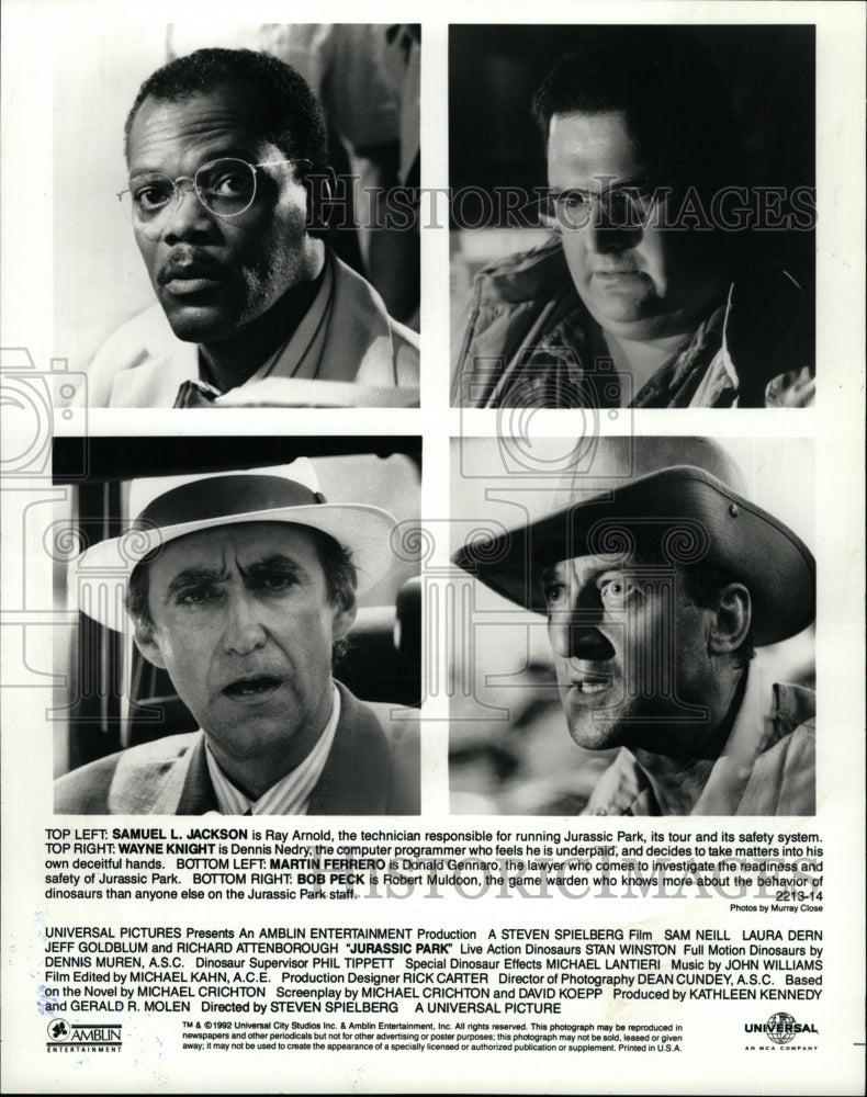 1993 Press Photo Samuel Jackson Knight Ferro Peck - RRW09503 - Historic Images
