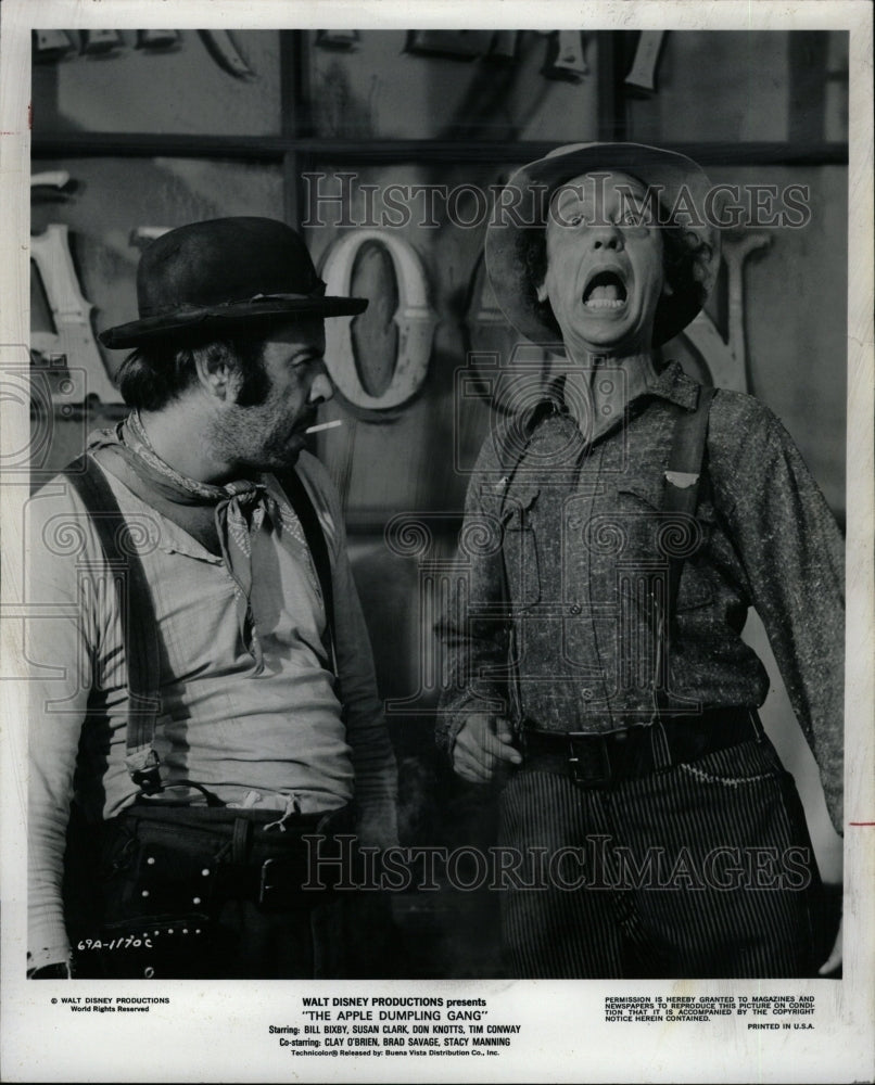 1975 Press Photo Comic Actors Tim Conway &amp; Don Knotts - RRW09519 - Historic Images