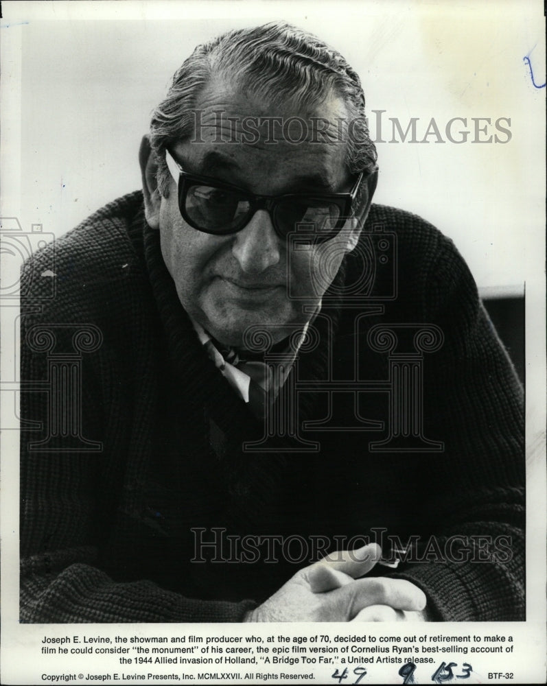 1987 Press Photo Joseph Levine showman film producer - RRW09607 - Historic Images