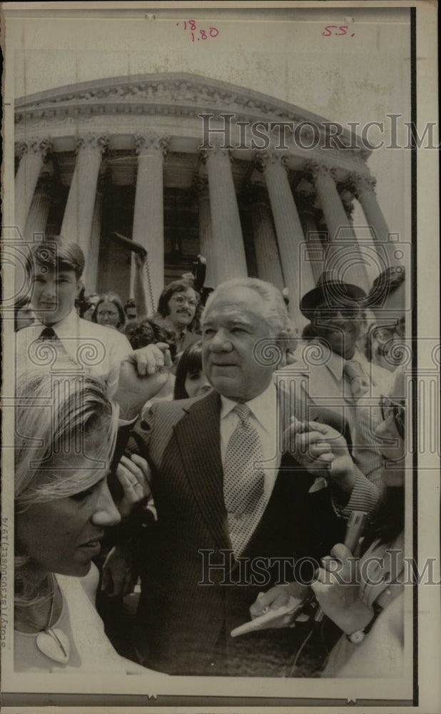 1974 Press Photo Leon Jaworski Watergate Supreme Court - RRW09743 - Historic Images