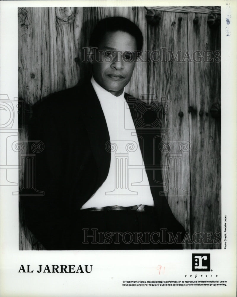 1989 Press Photo Al Jarreau Gramy Award Seven Jazz Win - RRW09779 - Historic Images