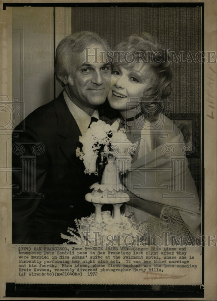 1972 Press Photo Pete Candoli Singer Edie Adams Peter - RRW09923 - Historic Images