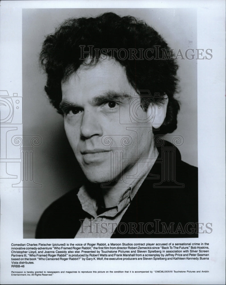 1988 Press Photo Charles Fleischer Roger Rabbit Vopice - RRW09957 - Historic Images