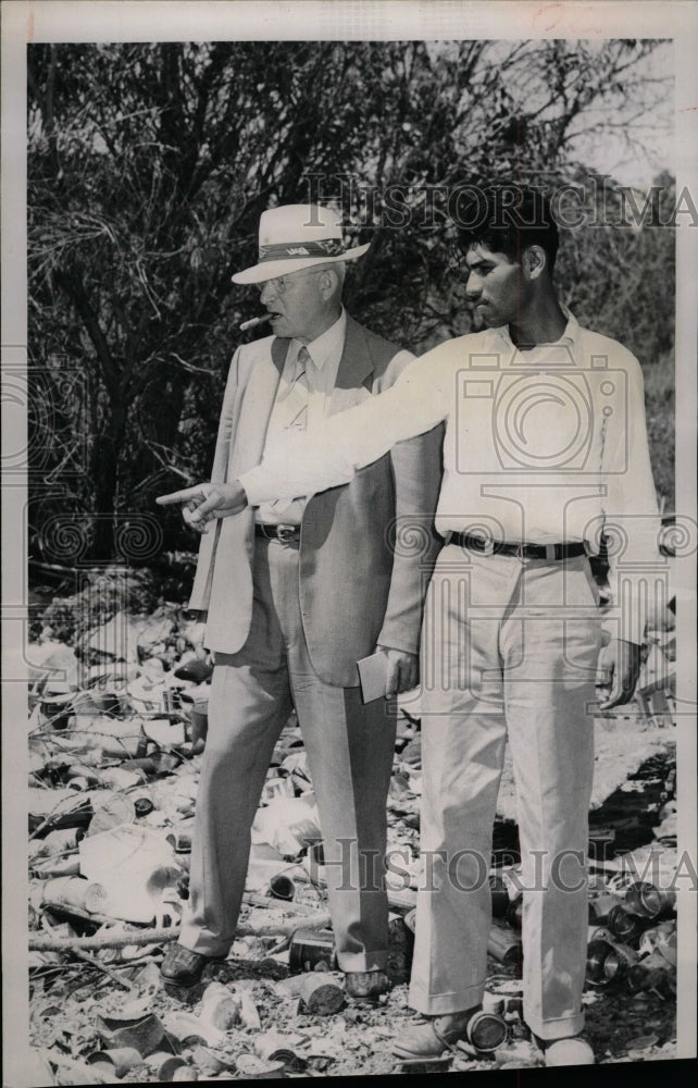 1953 Press Photo Bernancio Trevino Girl Husband Denver - RRW10051 - Historic Images