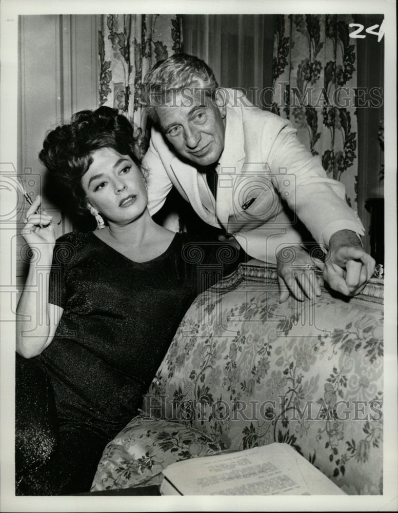 1964 Press Photo Ruth Roman and Eduard Franz - RRW10095 - Historic Images