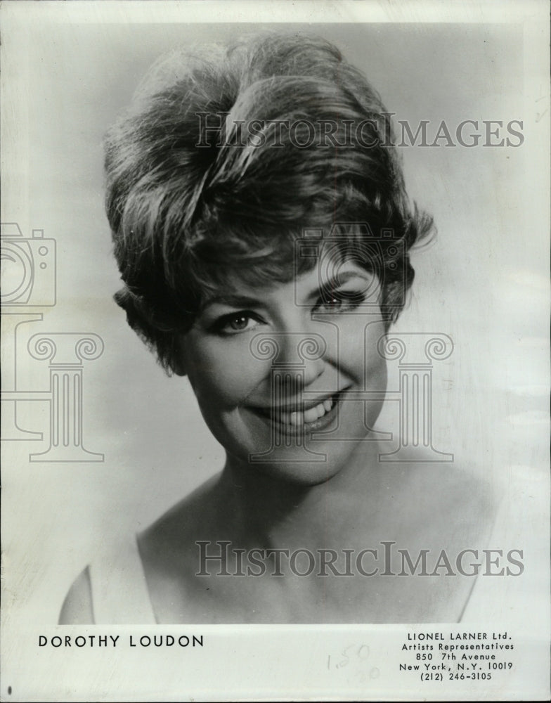 1971 Press Photo Dorothy Loudon Actress Singer - RRW10147 - Historic Images