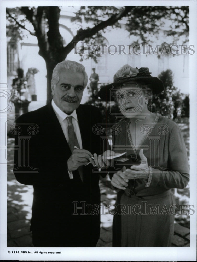 1993 Press Photo Angela Lansbury Omar Sharif Actors - RRW10225 - Historic Images