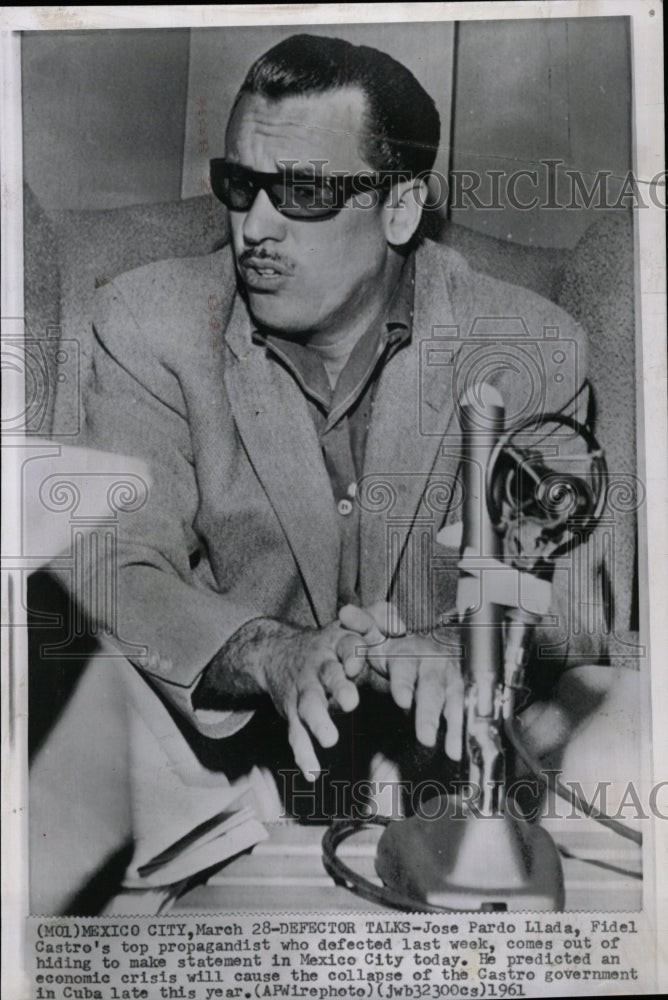 1961 Press Photo Jose Pardo Llada Cuban Propagandist - RRW10255 - Historic Images