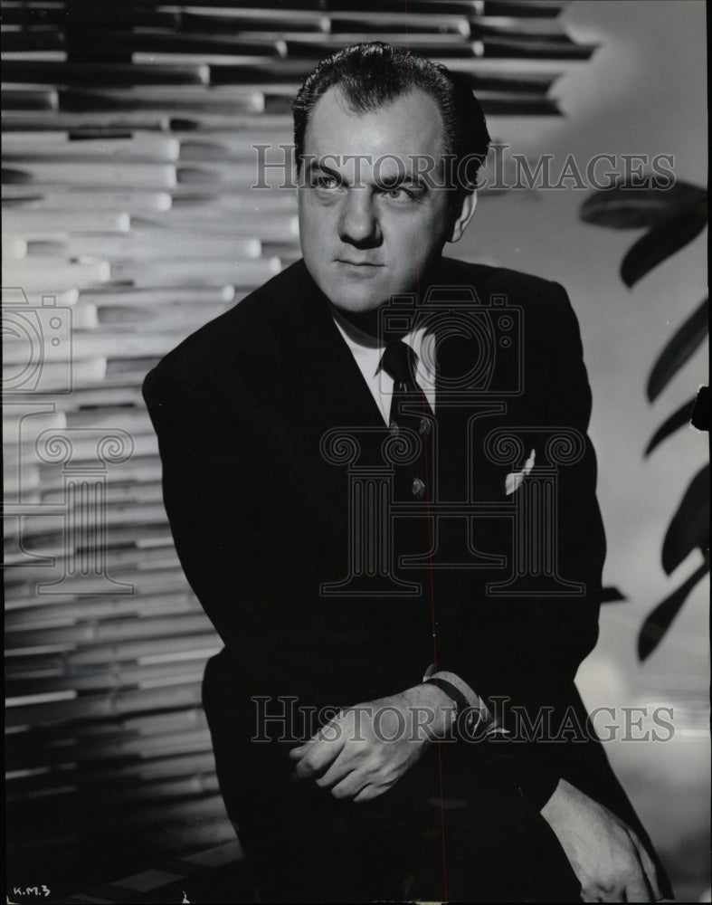 1954 Press Photo Karl Malden Elja kazan Rue Morgue Play - RRW10551 - Historic Images