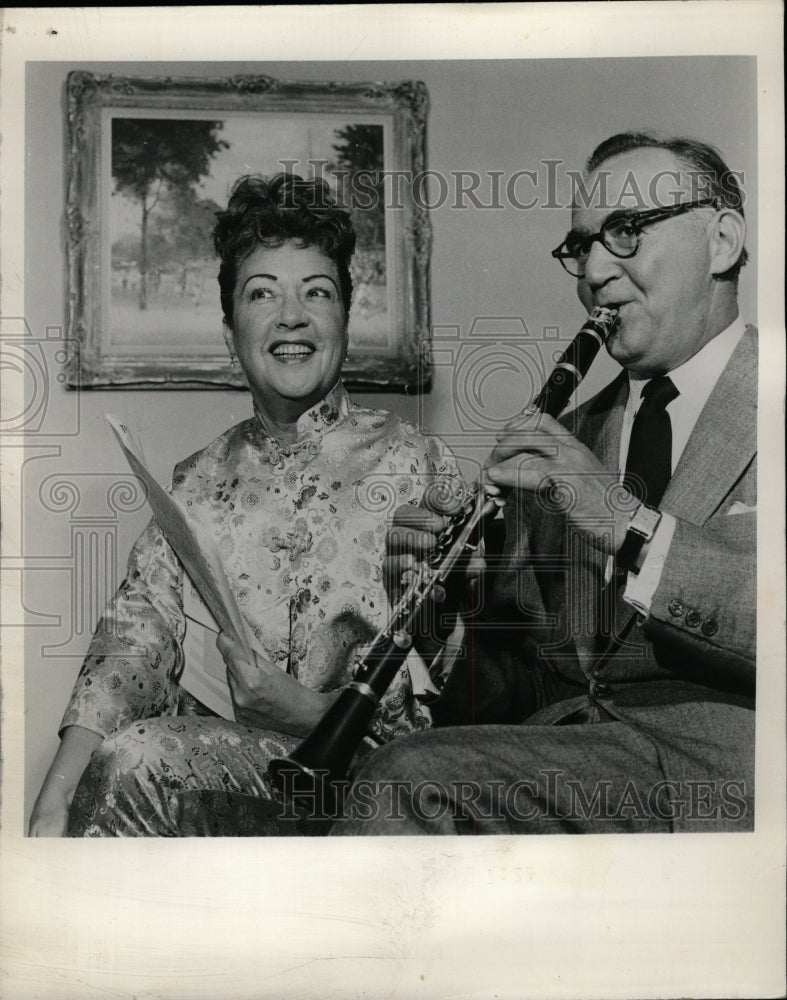 1960 Press Photo Ethel Merman Benny Goodman Electra - RRW10671 - Historic Images