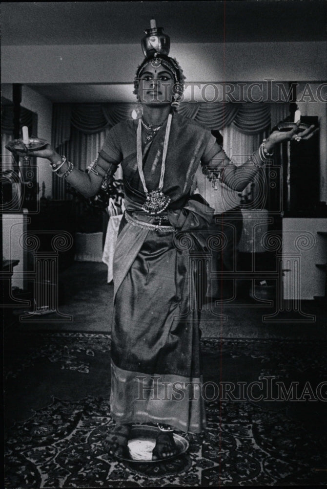 1978 Press Photo Kameswari gangadharam classical dancer - RRW10703 - Historic Images