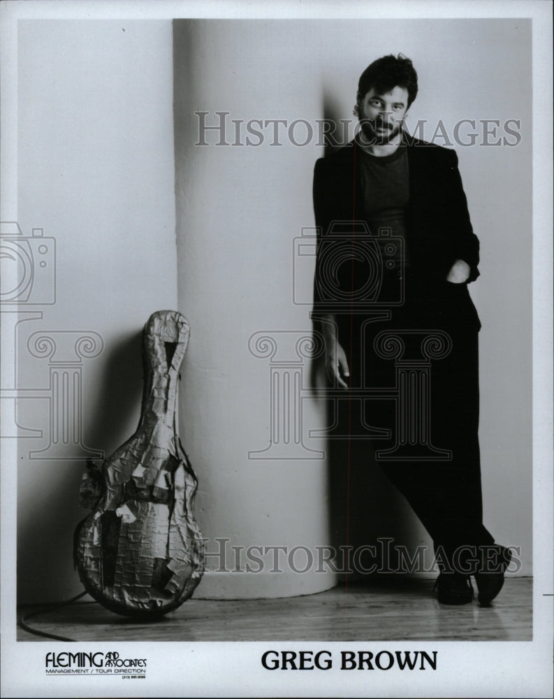 1987 Press Photo Greg Brown Guitarist - RRW10989 - Historic Images