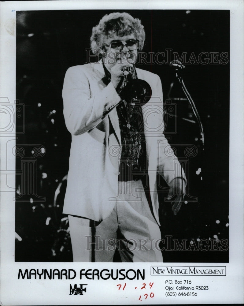 1983 Press Photo Maynard Ferguson Canadian Jazz Musicia - RRW11021 - Historic Images